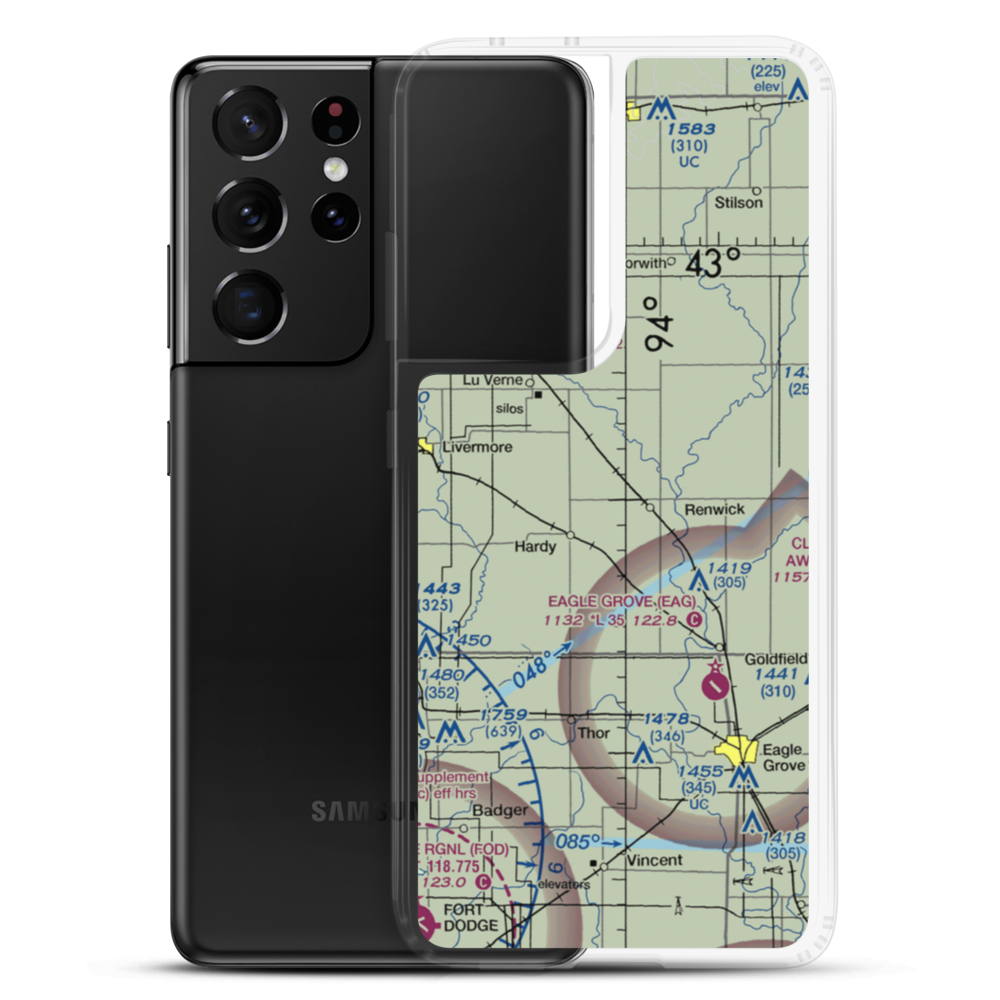 Flying S Ranch Airport (5IA6) VFR Sectional Samsung Case Samsung Galaxy S21 Ultra model shown