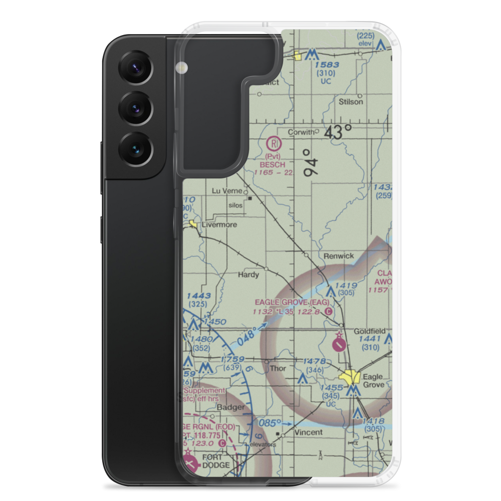 Flying S Ranch Airport (5IA6) VFR Sectional Samsung Case Samsung Galaxy S22 Plus model shown