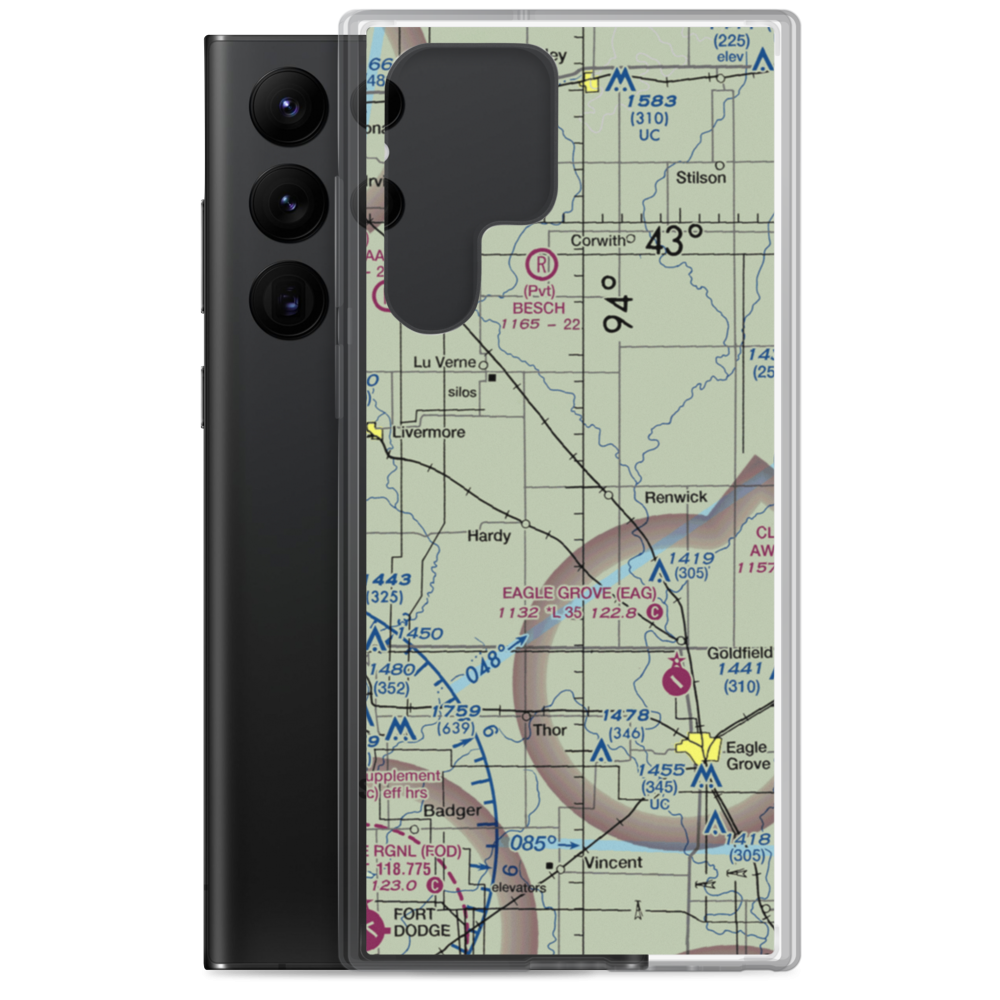 Flying S Ranch Airport (5IA6) VFR Sectional Samsung Case Samsung Galaxy S22 Ultra model shown
