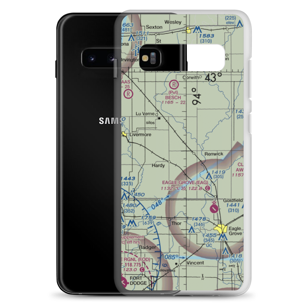 Flying S Ranch Airport (5IA6) VFR Sectional Samsung Case Samsung Galaxy S10+ model shown