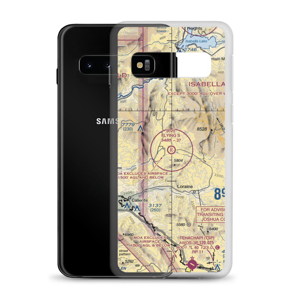 Flying S Ranch Airport (62CL) VFR Sectional Samsung Case Samsung Galaxy S10 model shown