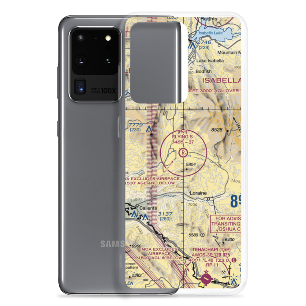 Flying S Ranch Airport (62CL) VFR Sectional Samsung Case Samsung Galaxy S20 Ultra model shown
