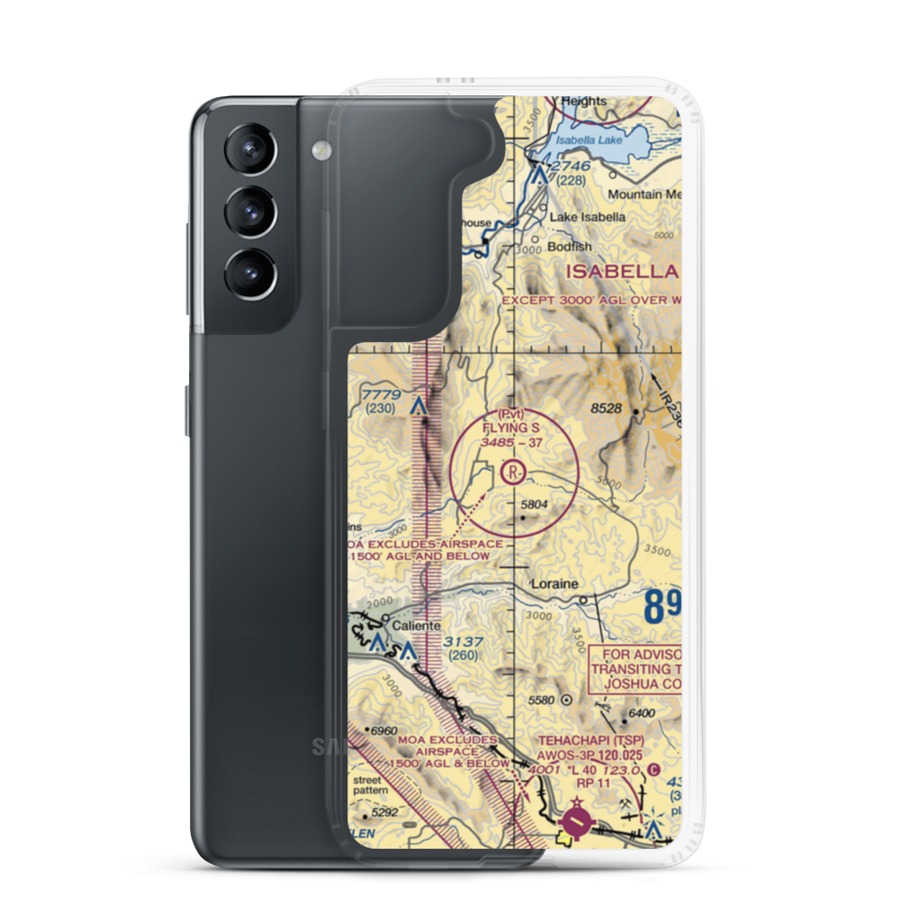 Flying S Ranch Airport (62CL) VFR Sectional Samsung Case Samsung Galaxy S21 model shown