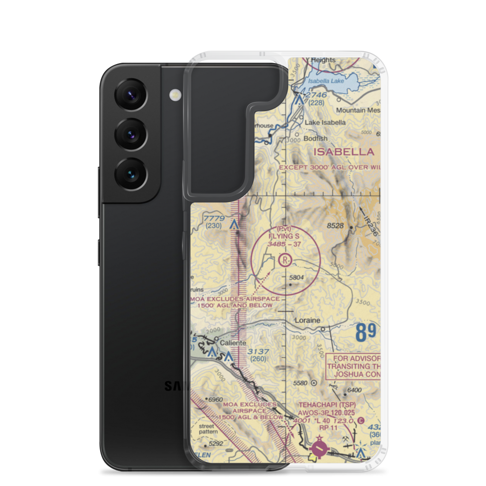 Flying S Ranch Airport (62CL) VFR Sectional Samsung Case Samsung Galaxy S22 model shown