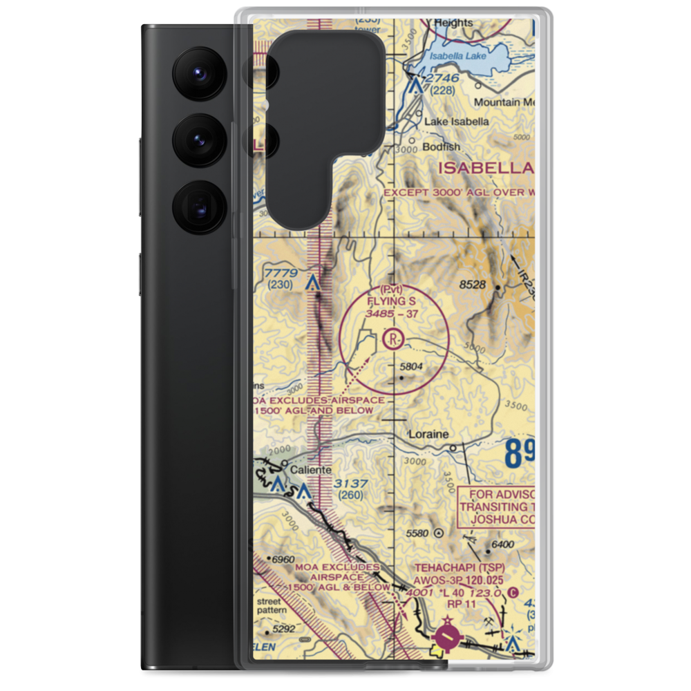 Flying S Ranch Airport (62CL) VFR Sectional Samsung Case Samsung Galaxy S22 Ultra model shown