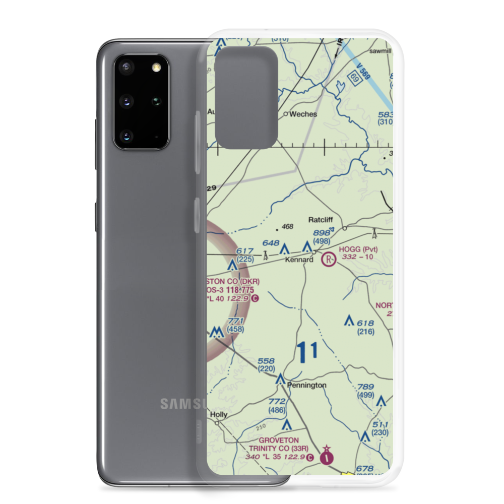 Flying S Ranch Airport (63TE) VFR Sectional Samsung Case Samsung Galaxy S20 Plus model shown