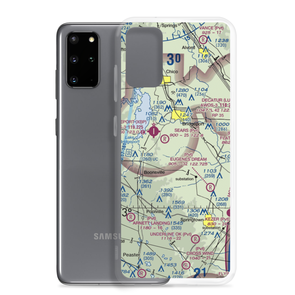 Flying S Ranch Airport (TX37) VFR Sectional Samsung Case Samsung Galaxy S20 Plus model shown
