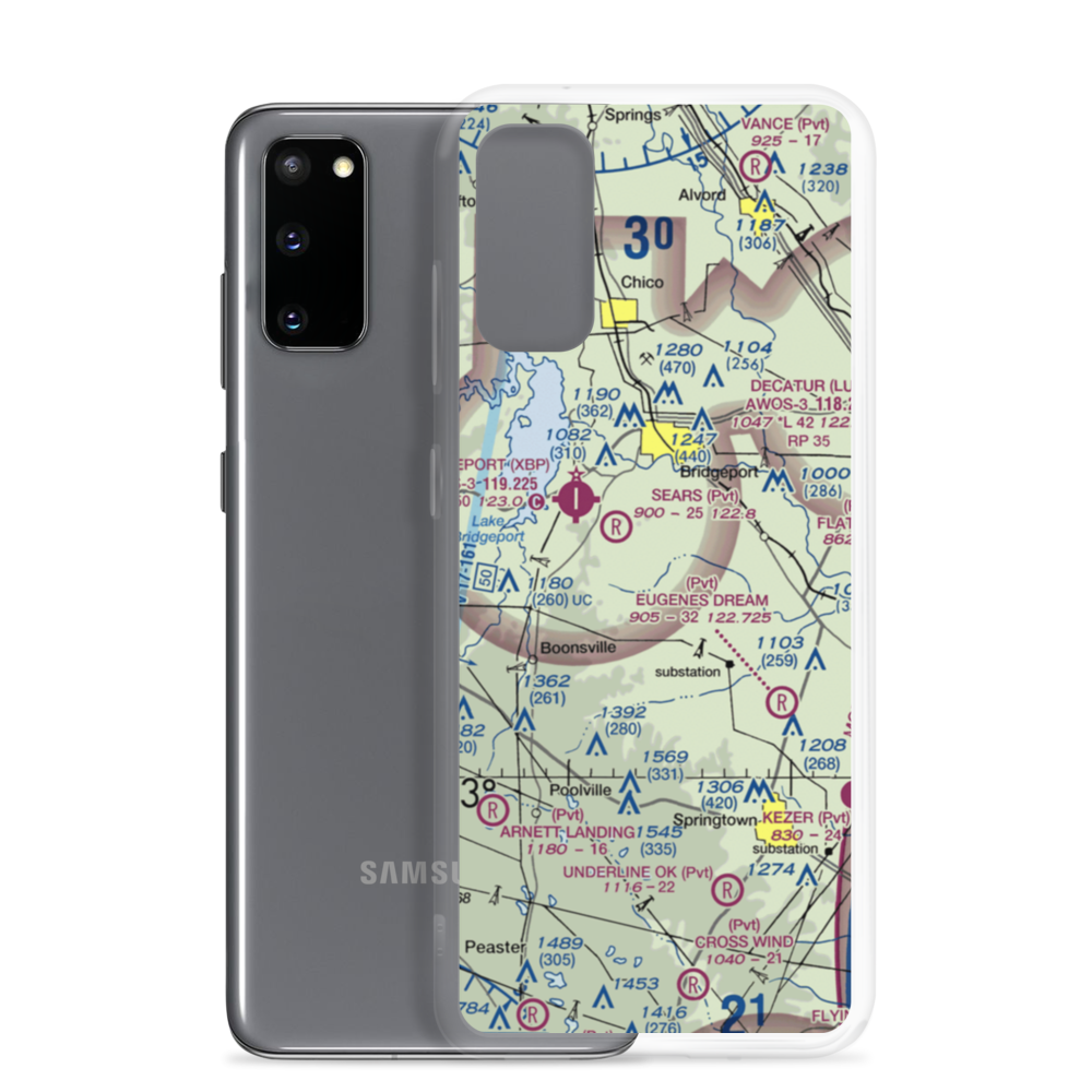 Flying S Ranch Airport (TX37) VFR Sectional Samsung Case Samsung Galaxy S20 model shown