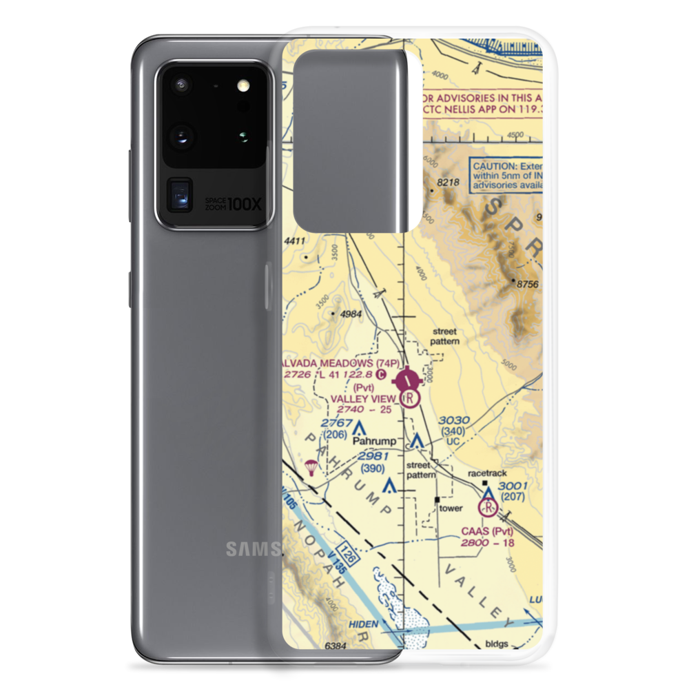 Flying S Ranch Ultralightport (NV54) VFR Sectional Samsung Case Samsung Galaxy S20 Ultra model shown