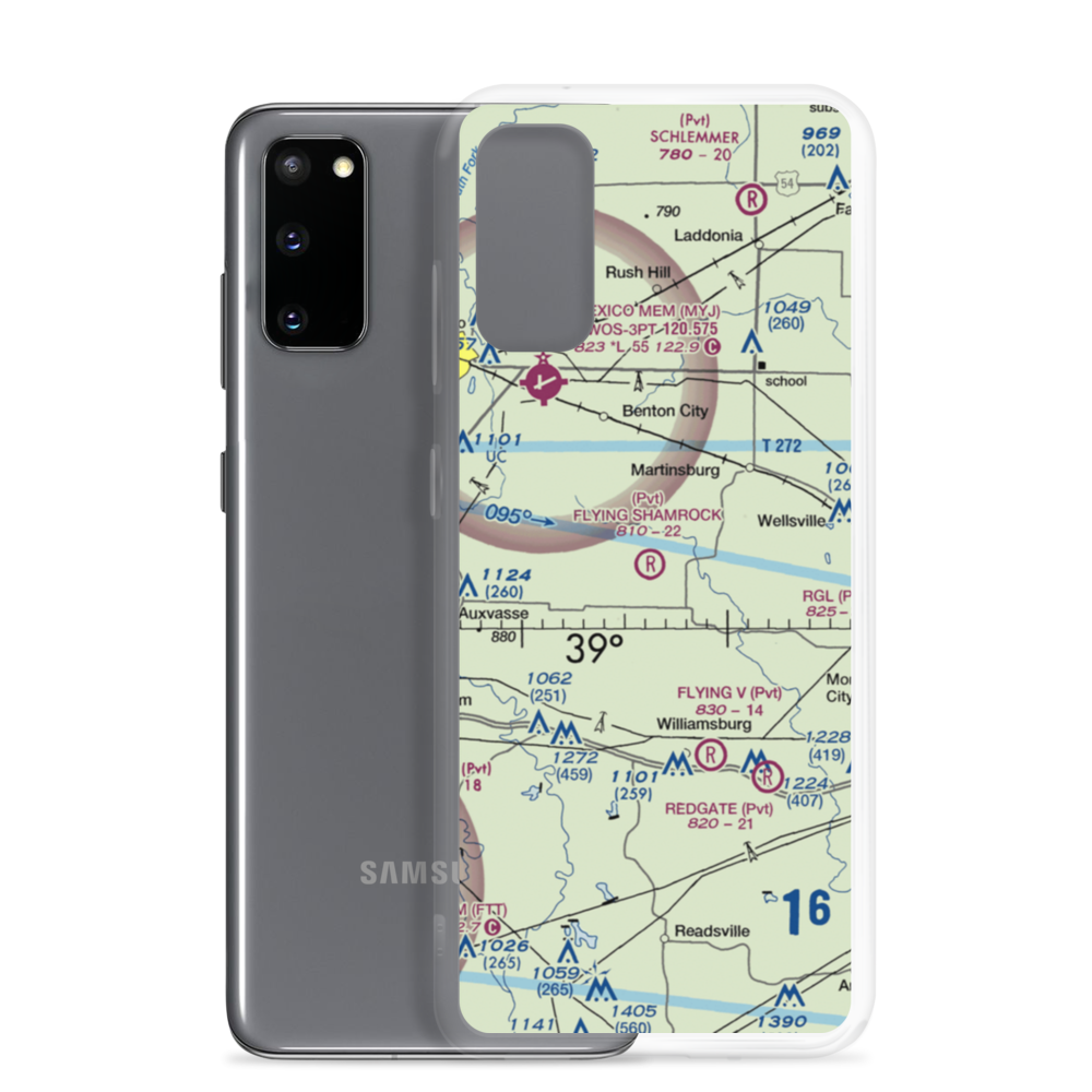 Flying Shamrock Airport (6MU4) VFR Sectional Samsung Case Samsung Galaxy S20 model shown