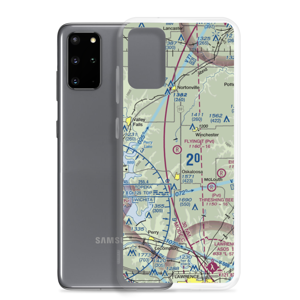 Flying T Airport (7KS0) VFR Sectional Samsung Case Samsung Galaxy S20 Plus model shown