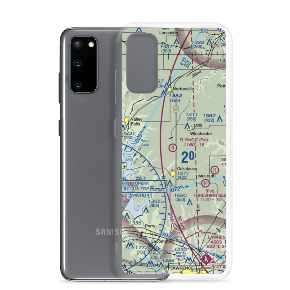 Flying T Airport (7KS0) VFR Sectional Samsung Case Samsung Galaxy S20 model shown