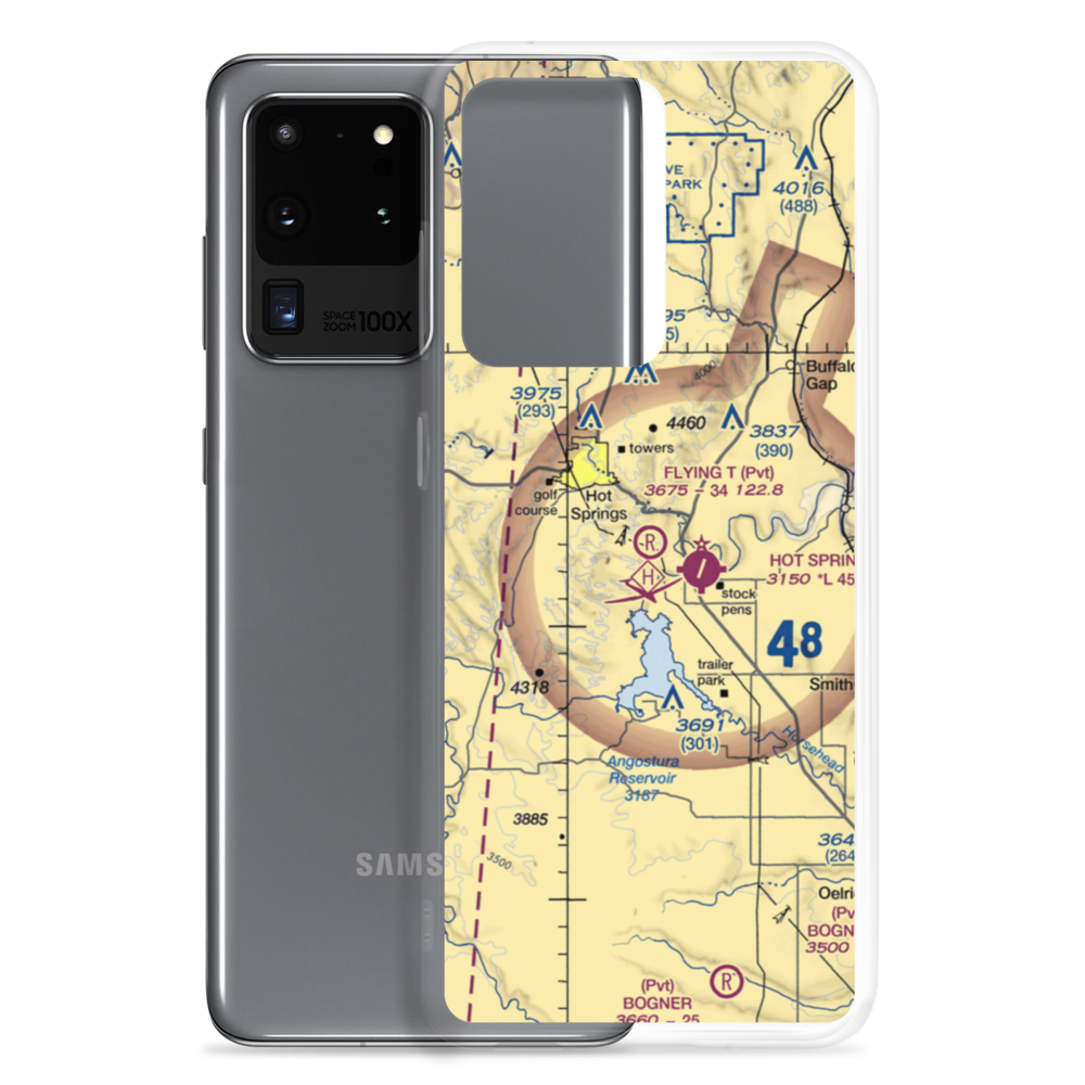 Flying T Airport (SD68) VFR Sectional Samsung Case Samsung Galaxy S20 Ultra model shown