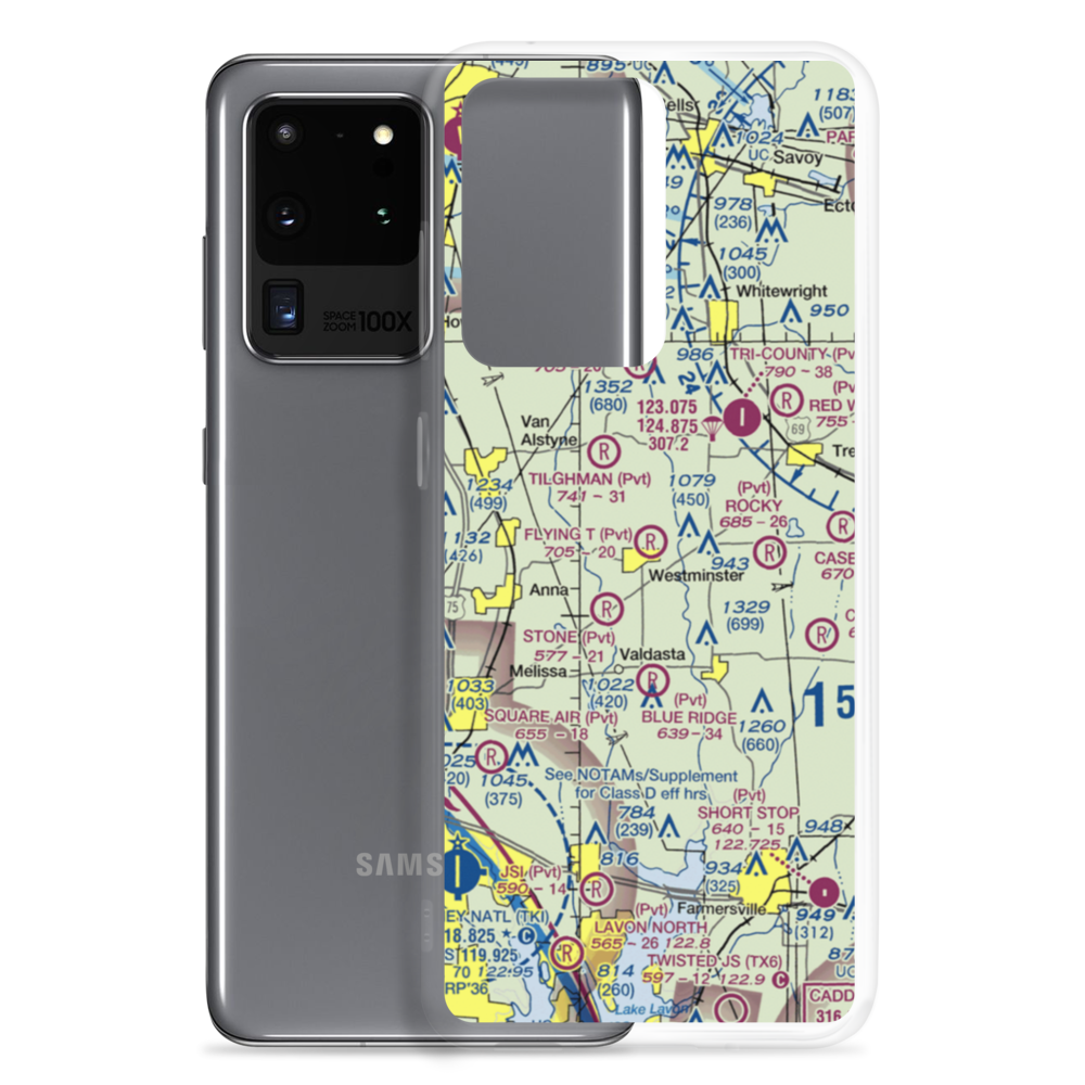 Flying T Ranch Airport (41TS) VFR Sectional Samsung Case Samsung Galaxy S20 Ultra model shown