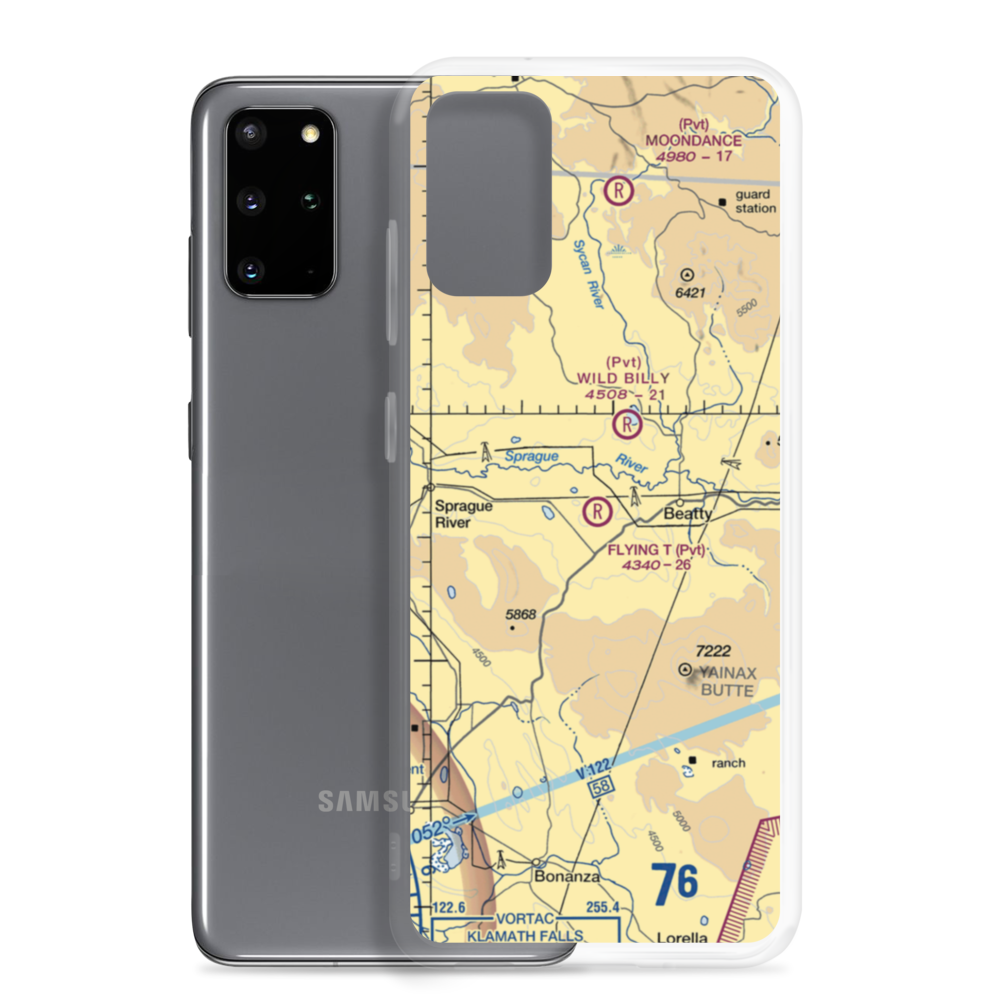Flying T Ranch Airport (5OR4) VFR Sectional Samsung Case Samsung Galaxy S20 Plus model shown