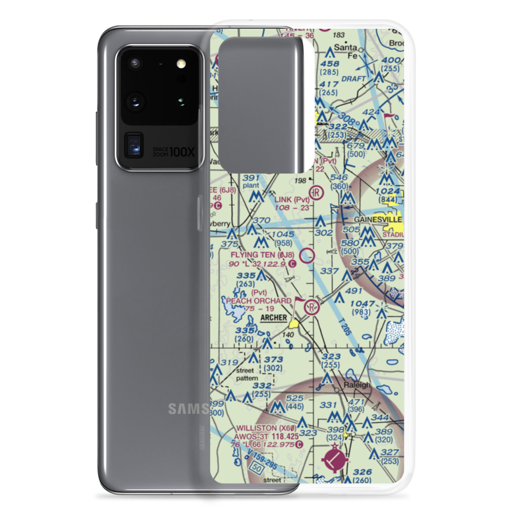 Flying Ten Airport (0J8) VFR Sectional Samsung Case Samsung Galaxy S20 Ultra model shown