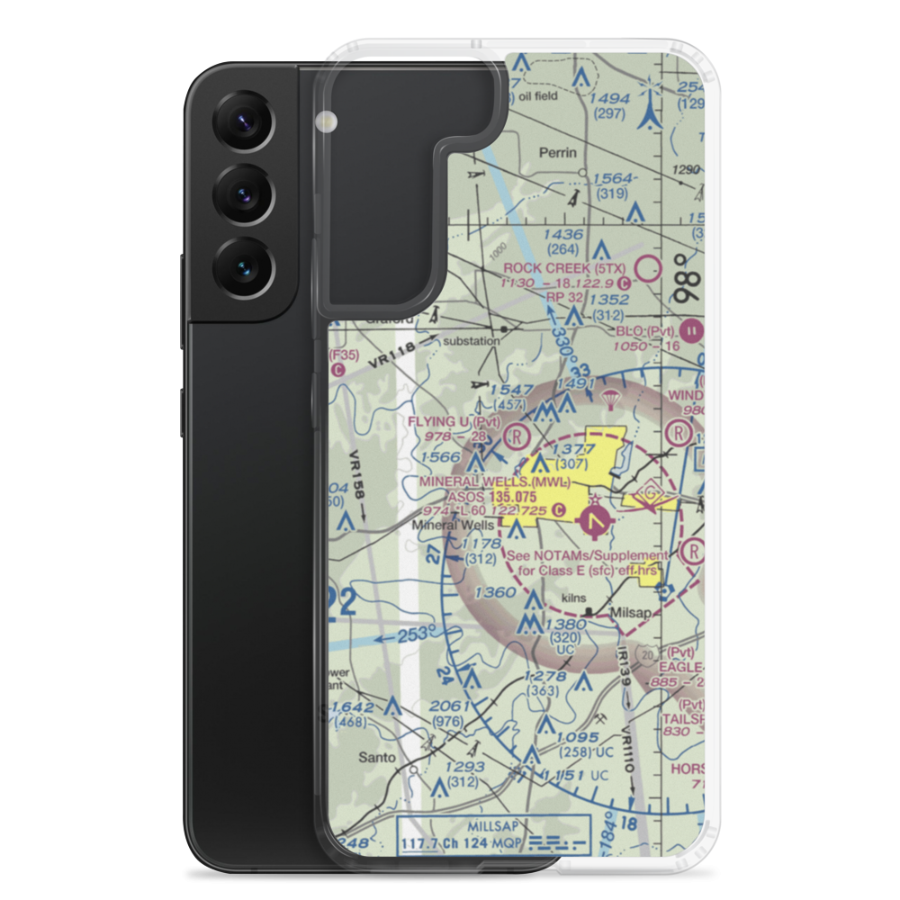 Flying U Airport (0TS7) VFR Sectional Samsung Case Samsung Galaxy S22 Plus model shown