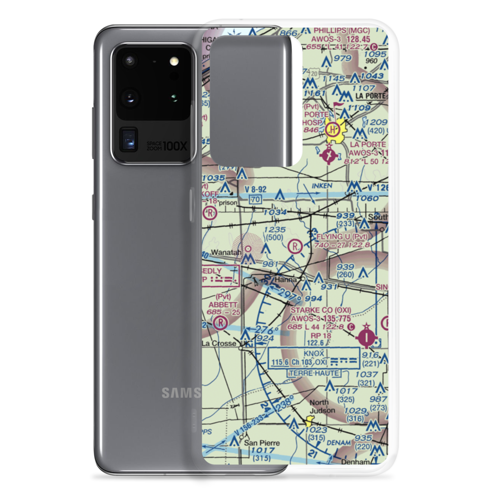 Flying U Ranch Airport (IN41) VFR Sectional Samsung Case Samsung Galaxy S20 Ultra model shown