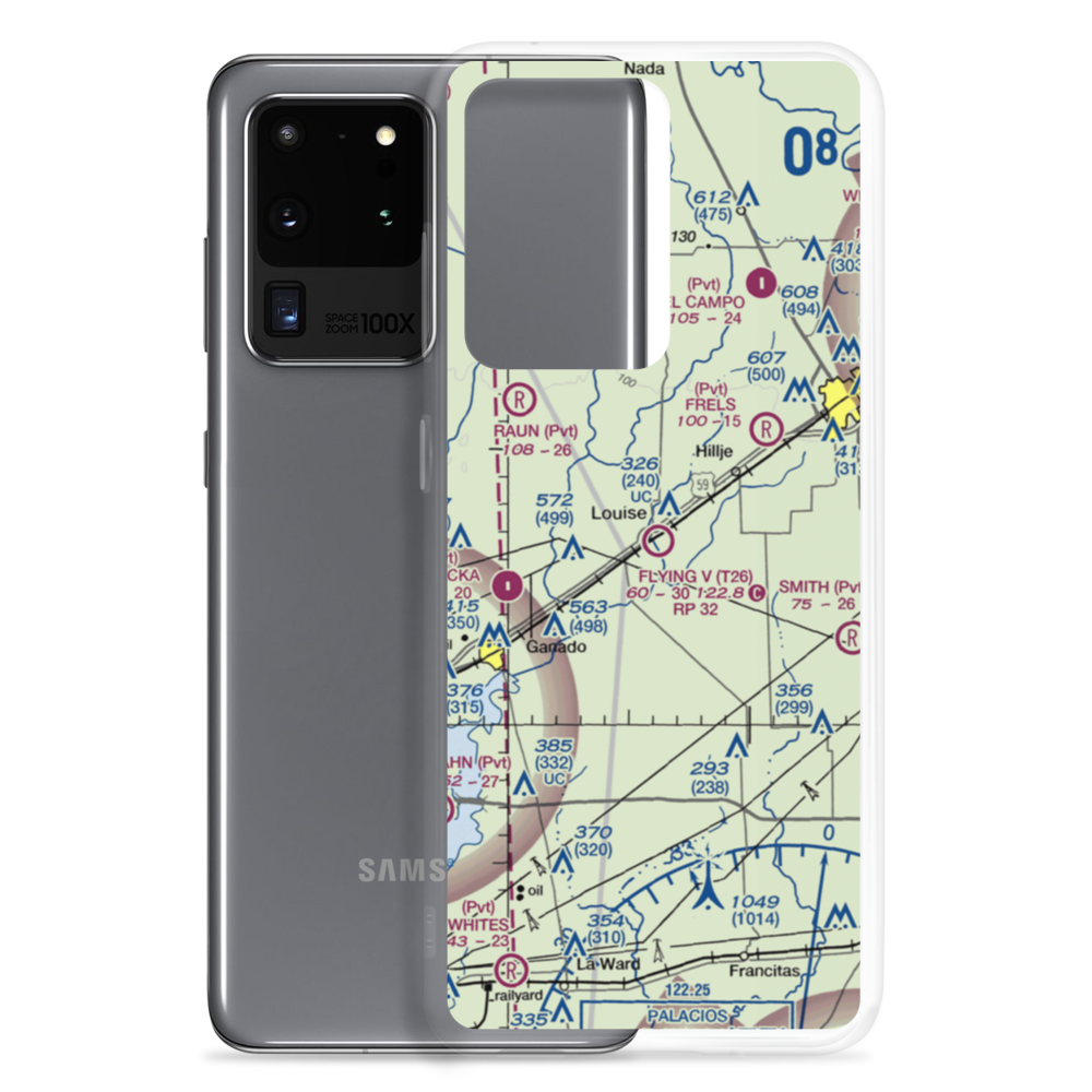 Flying V Ranch Airport (T26) VFR Sectional Samsung Case Samsung Galaxy S20 Ultra model shown