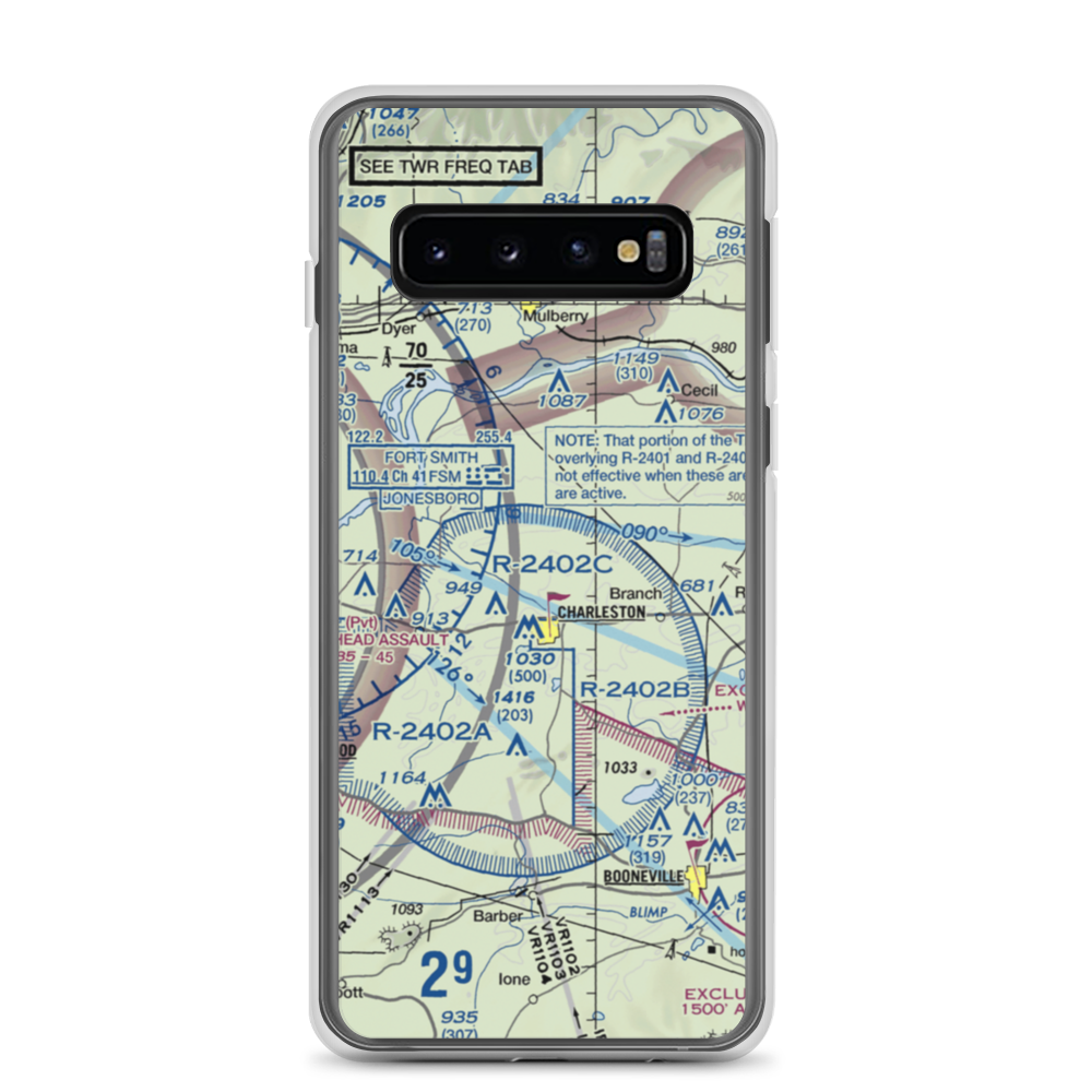 Flying W Airpark II Airport (6AR8) VFR Sectional Samsung Case Samsung Galaxy S10 model shown