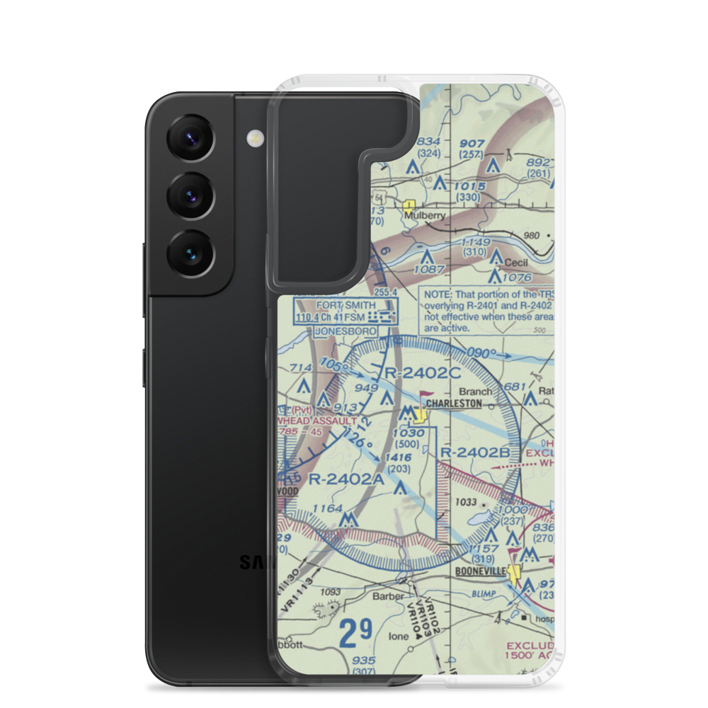 Flying W Airpark II Airport (6AR8) VFR Sectional Samsung Case Samsung Galaxy S22 model shown
