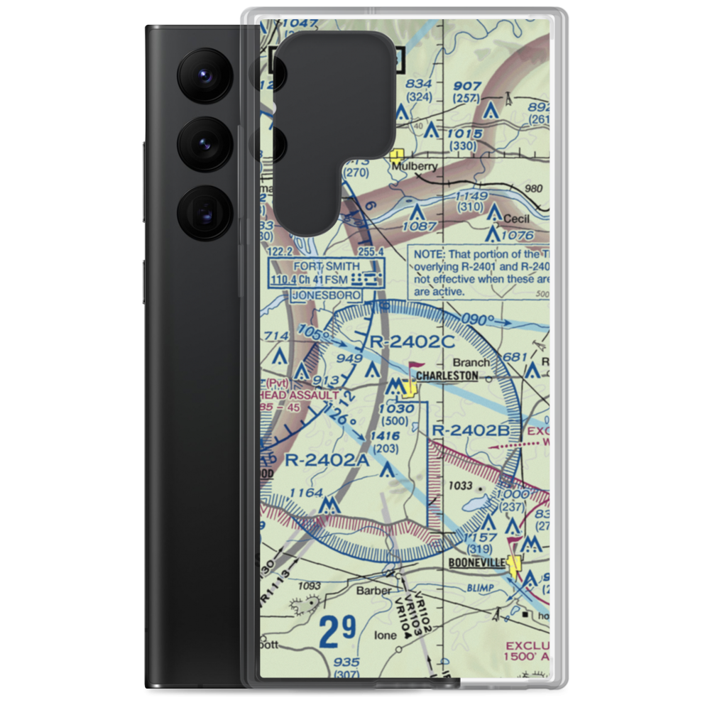 Flying W Airpark II Airport (6AR8) VFR Sectional Samsung Case Samsung Galaxy S22 Ultra model shown