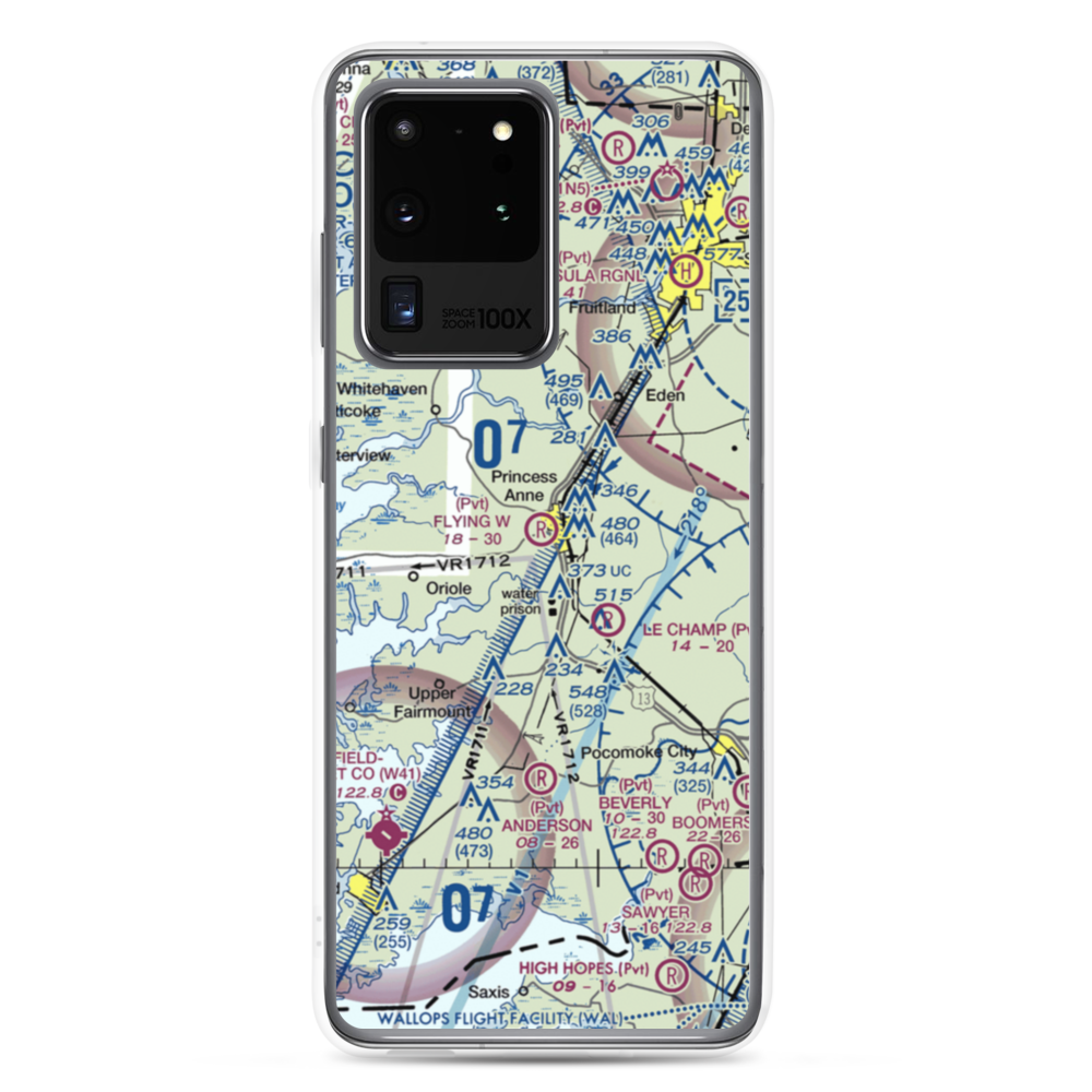 Flying W Airport (5MD5) VFR Sectional Samsung Case Samsung Galaxy S20 Ultra model shown