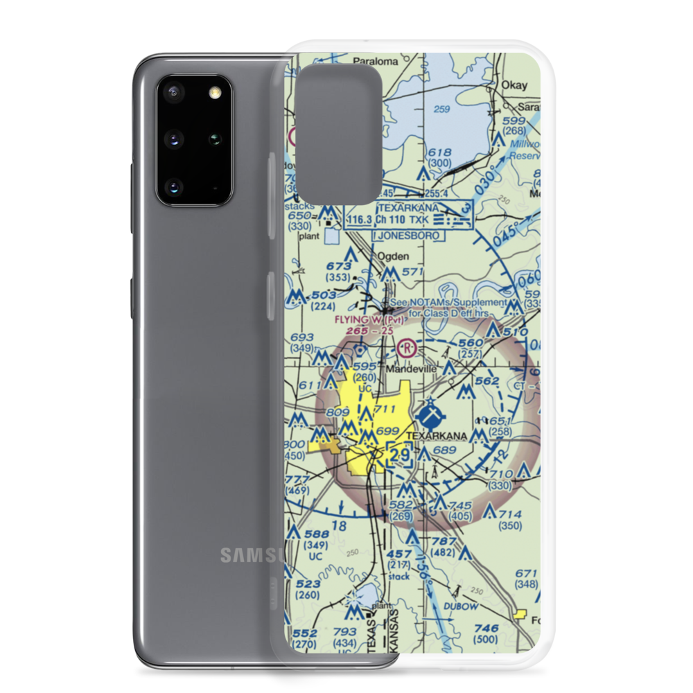 Flying W Airport (AR44) VFR Sectional Samsung Case Samsung Galaxy S20 Plus model shown