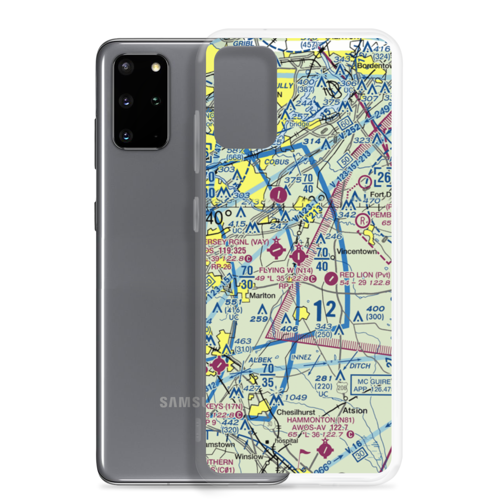 Flying W Airport (N14) VFR Sectional Samsung Case Samsung Galaxy S20 Plus model shown