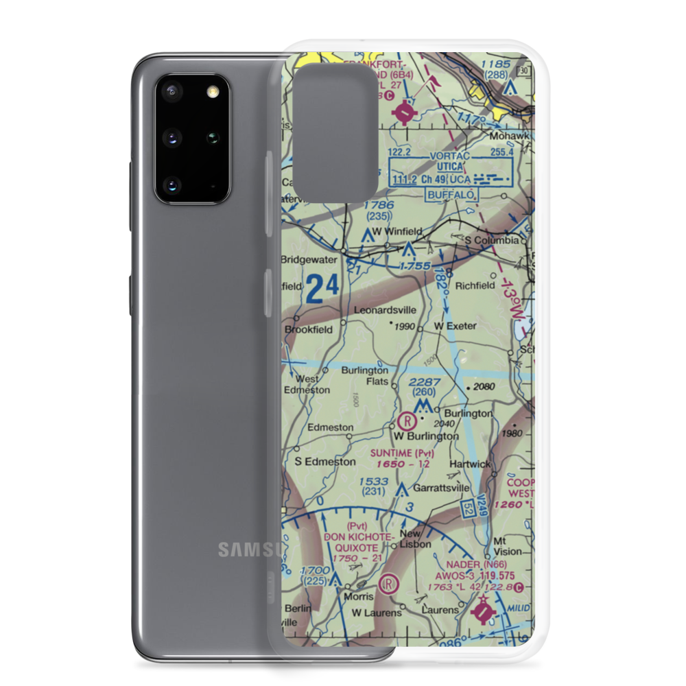 Flying W Airport (NY78) VFR Sectional Samsung Case Samsung Galaxy S20 Plus model shown