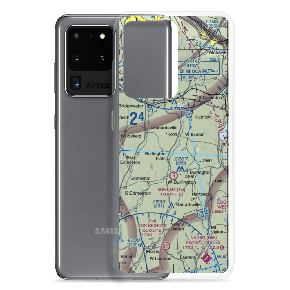Flying W Airport (NY78) VFR Sectional Samsung Case Samsung Galaxy S20 Ultra model shown