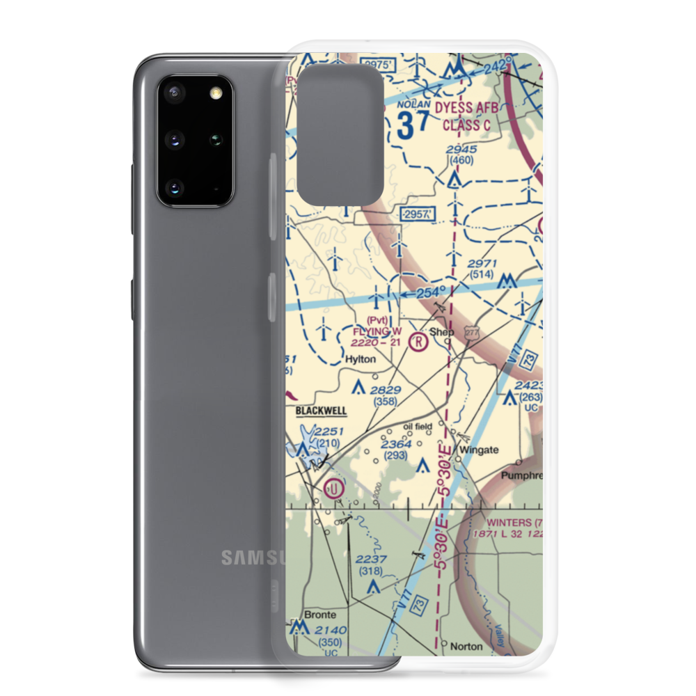 Flying W Airport (TE08) VFR Sectional Samsung Case Samsung Galaxy S20 Plus model shown