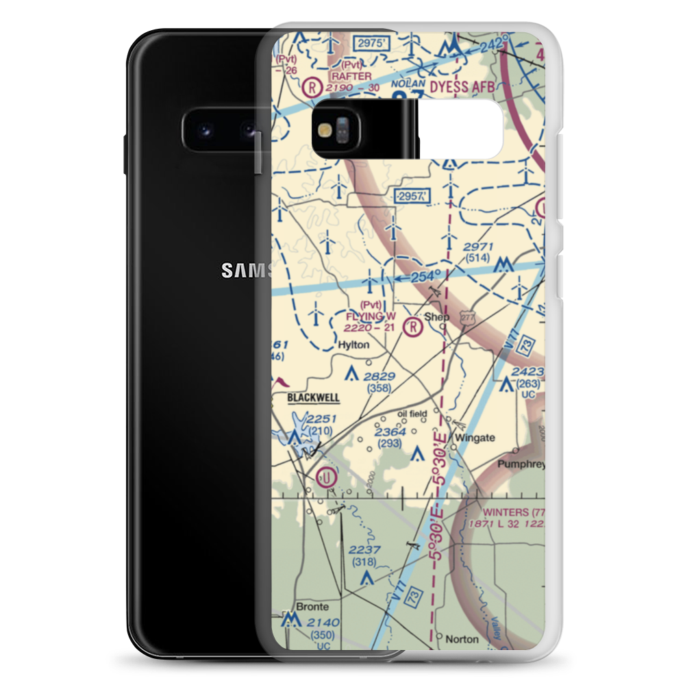Flying W Airport (TE08) VFR Sectional Samsung Case Samsung Galaxy S10+ model shown
