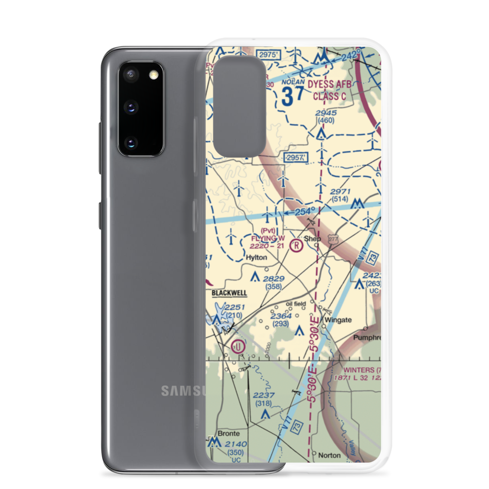 Flying W Airport (TE08) VFR Sectional Samsung Case Samsung Galaxy S20 model shown