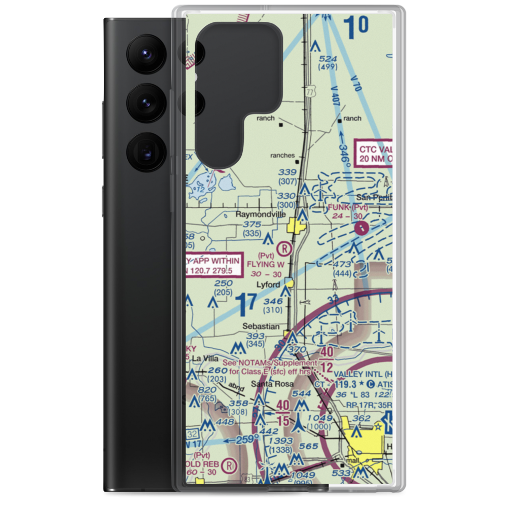 Flying W Airport (XS56) VFR Sectional Samsung Case Samsung Galaxy S22 Ultra model shown