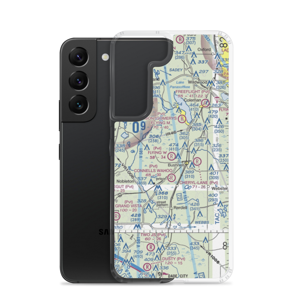 Flying W Airranch Airport (9FL1) VFR Sectional Samsung Case Samsung Galaxy S22 model shown