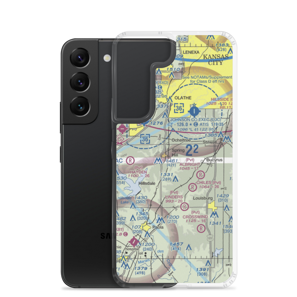 Flying Z Ranch Airport (41KS) VFR Sectional Samsung Case Samsung Galaxy S22 model shown