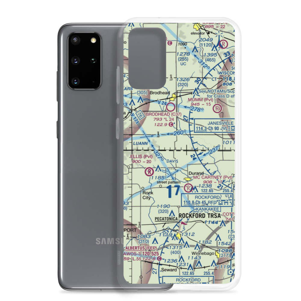 Flying Z Ranch Airport (47IS) VFR Sectional Samsung Case Samsung Galaxy S20 Plus model shown