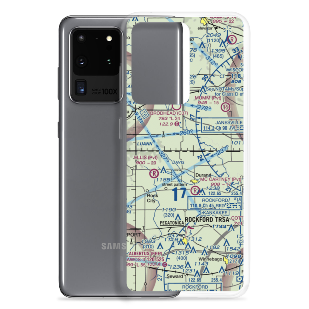 Flying Z Ranch Airport (47IS) VFR Sectional Samsung Case Samsung Galaxy S20 Ultra model shown