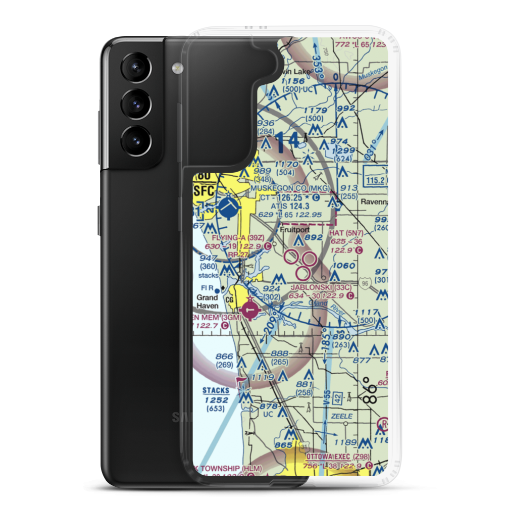 Flying-A-Ranch Airport (39Z) VFR Sectional Samsung Case Samsung Galaxy S21 Plus model shown