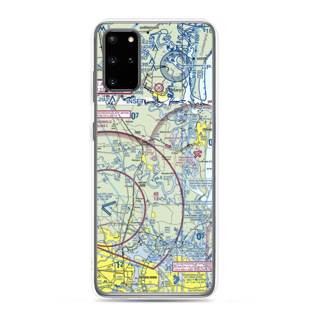 Flying-A-Ranch Airport (FL84) VFR Sectional Samsung Case Samsung Galaxy S20 Plus model shown