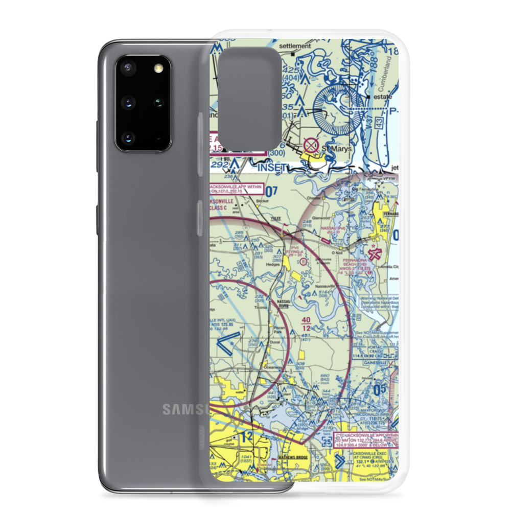 Flying-A-Ranch Airport (FL84) VFR Sectional Samsung Case Samsung Galaxy S20 Plus model shown