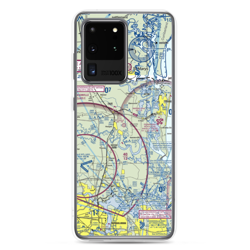 Flying-A-Ranch Airport (FL84) VFR Sectional Samsung Case Samsung Galaxy S20 Ultra model shown