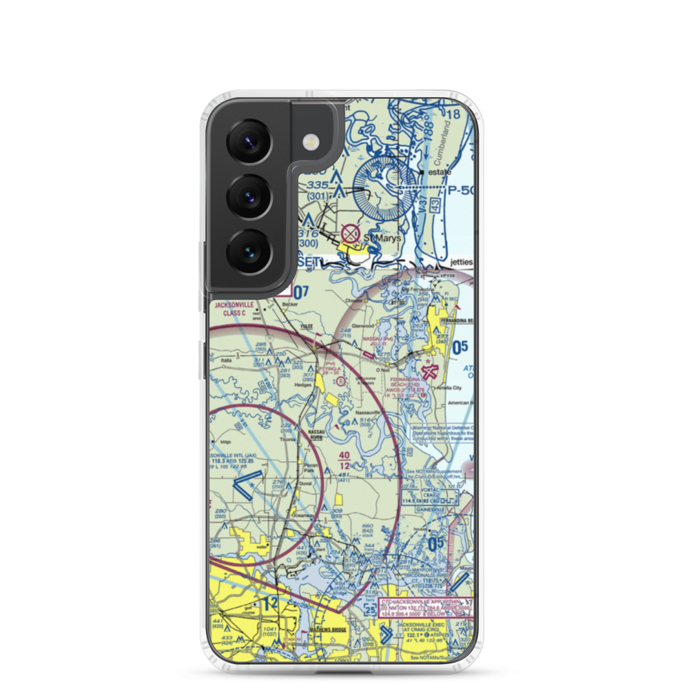 Flying-A-Ranch Airport (FL84) VFR Sectional Samsung Case Samsung Galaxy S22 model shown
