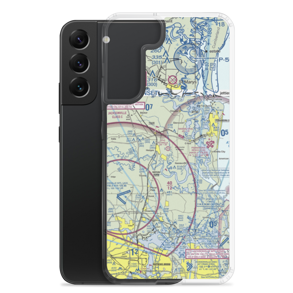 Flying-A-Ranch Airport (FL84) VFR Sectional Samsung Case Samsung Galaxy S22 Plus model shown