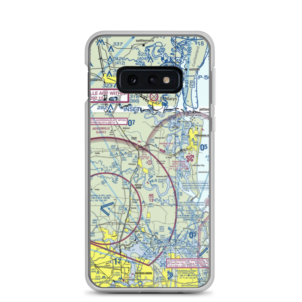 Flying-A-Ranch Airport (FL84) VFR Sectional Samsung Case Samsung Galaxy S10e model shown