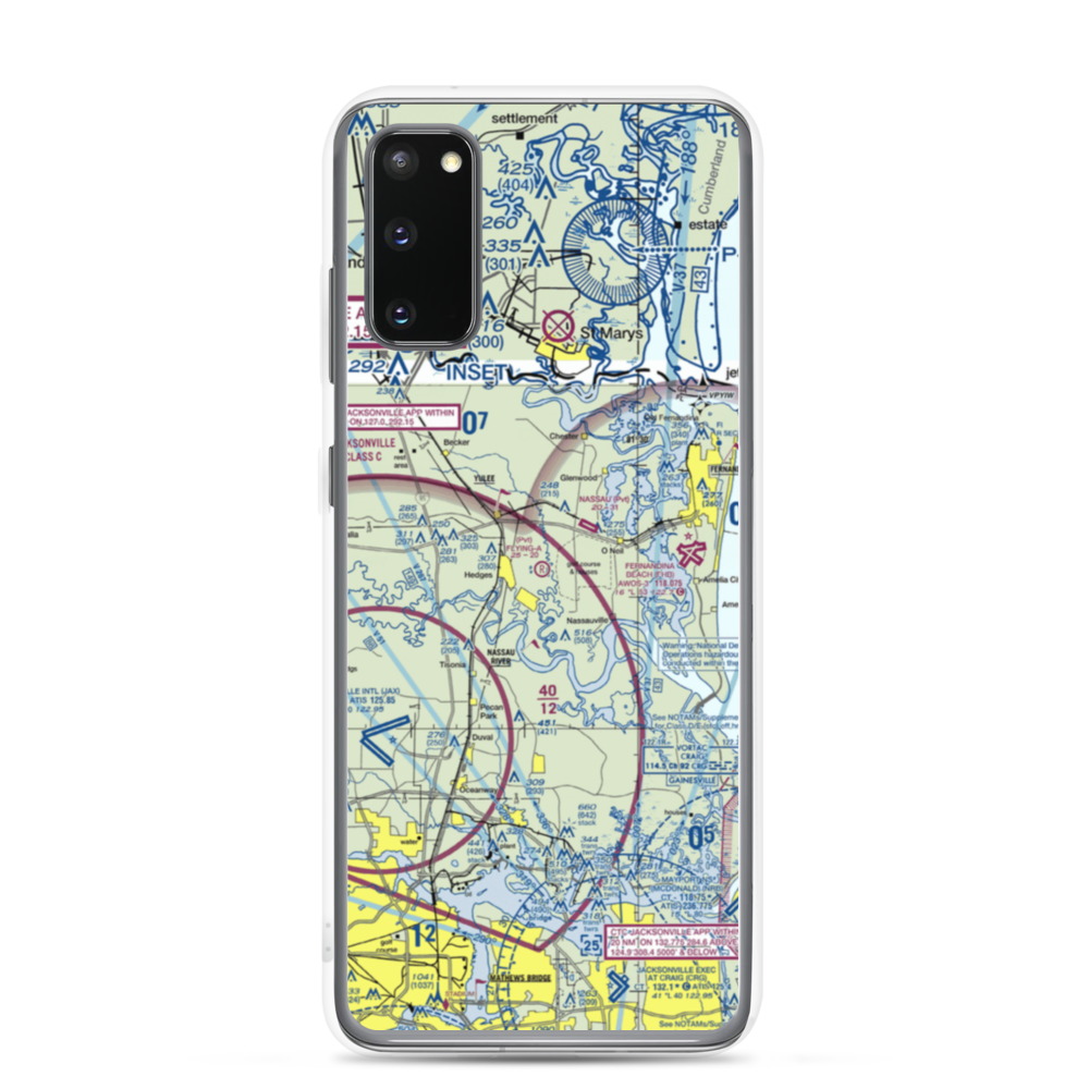 Flying-A-Ranch Airport (FL84) VFR Sectional Samsung Case Samsung Galaxy S20 model shown