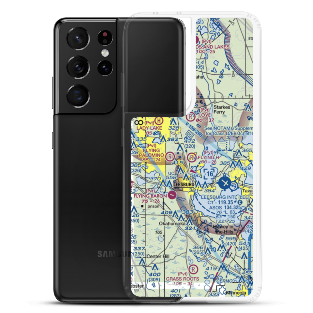 Flying-H Airport (FL99) VFR Sectional Samsung Case Samsung Galaxy S21 Ultra model shown