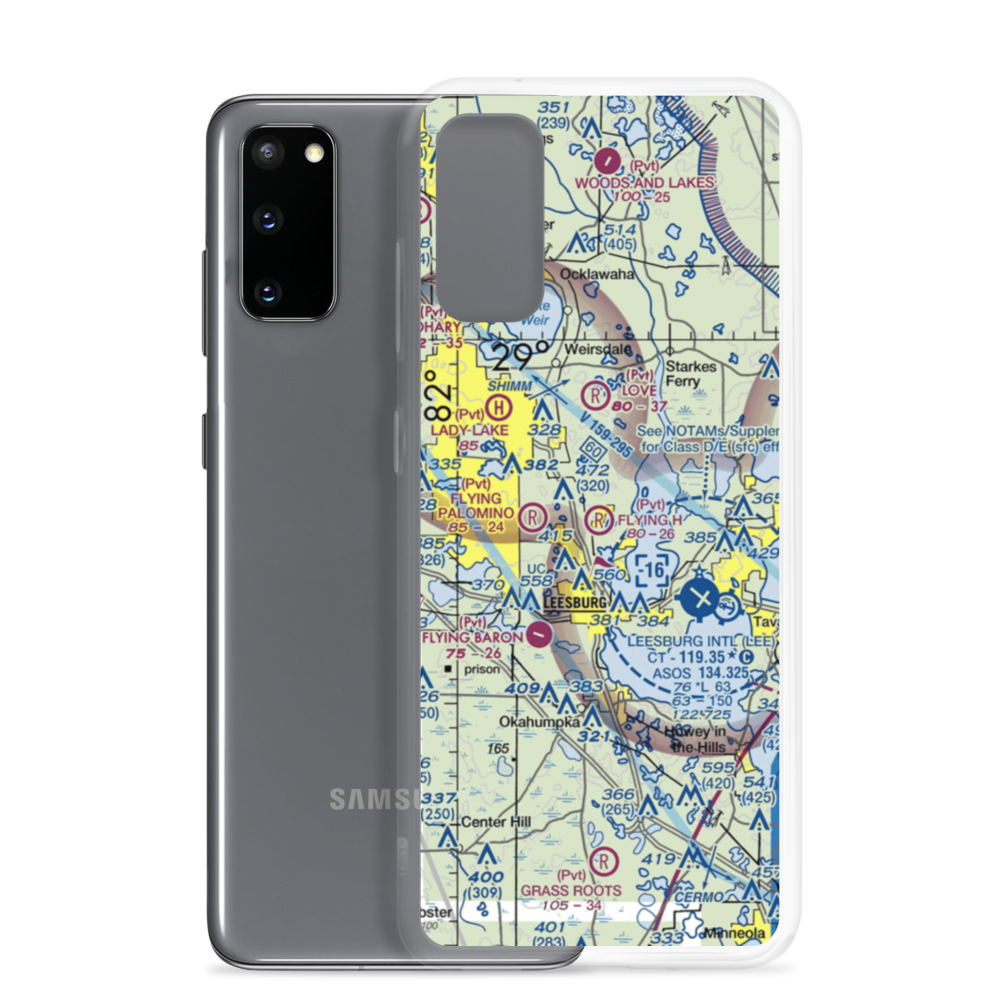 Flying-H Airport (FL99) VFR Sectional Samsung Case Samsung Galaxy S20 model shown