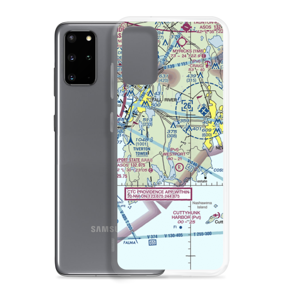 Flynns Noquochoke Seaplane Base (2MA6) VFR Sectional Samsung Case Samsung Galaxy S20 Plus model shown